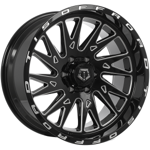 TIS Wheels 547.0 22x12.0 Noir lustre - Rebord usine