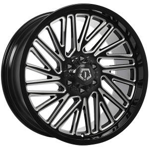TIS Wheels 553.0 22x10.0 Noir lustre - Rebord usine