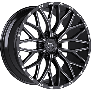 TIS Wheels 566.0 20x12.0 Noir lustre - Rebord usine