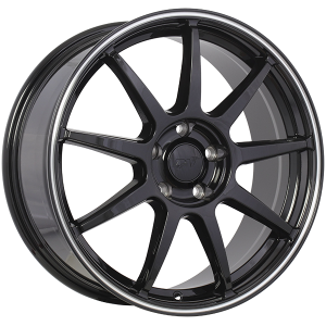 DAI Wheels REV 16x7.0 Noir lustre - Contour machine