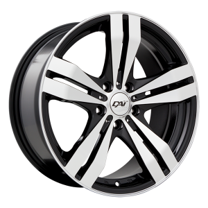 DAI Wheels TARGET 15x6.5 Noir lustre - Facade machinee