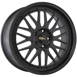 720 Form FF14 18x8.0 Noir Satin - Rebord noir lustre