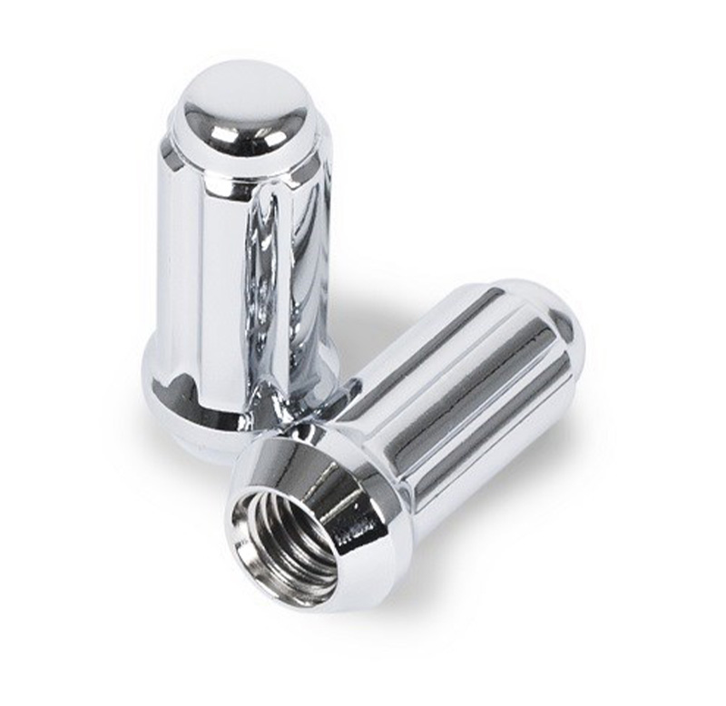 ECROUS CANELES 1/2-20 LONG CHROME