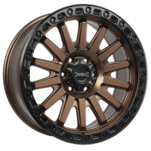 Ruffino HARD BLAZE 18x9.0 Facade bronze satin - Contour noir satin