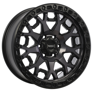 Ruffino HARD MIDNIGHT 18x9.0 Noir satin - Face machinee - Fini fonce