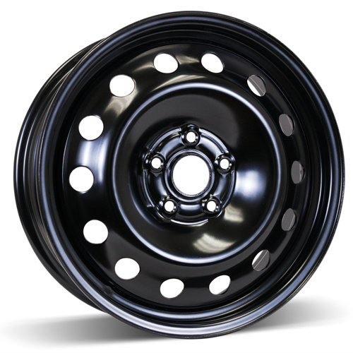 18X6.5 po. 5X112 mm Noir Régulier +50 mm / 57.1 mm 