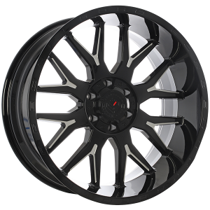 Forged Wheels XR101 22x10.0 Noir lustre - Rebord usine