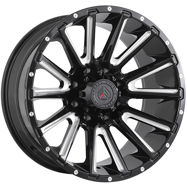 Forged Offroad XR110 22x10.0 22x10.0/8x165.1 Noir lustré - Rebord usiné