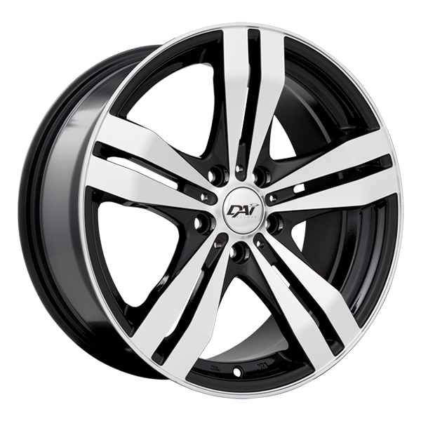 Wheels TARGET 15x6.5 4x100 Noir lustré - Façade machinée