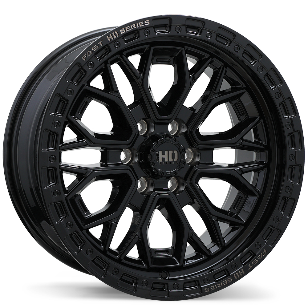 Fast HD Muramasa 17x9.0" 6x114.3 Gloss Black with Grey Milling