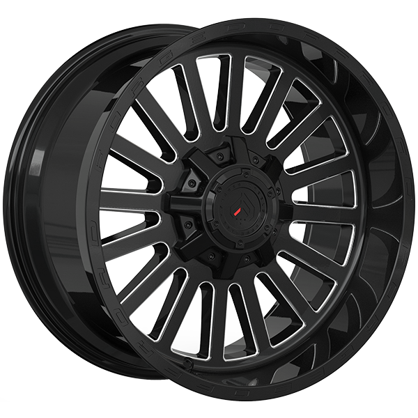 Forged Offroad XR108 20x10.0 20x10.0/5x127 Noir lustré - Rebord usiné
