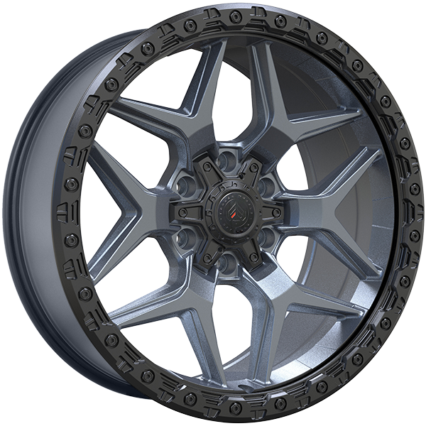 Forged Offroad XR13 20x9.0 6x135/6x139.7 Gris Satin - Contour noir