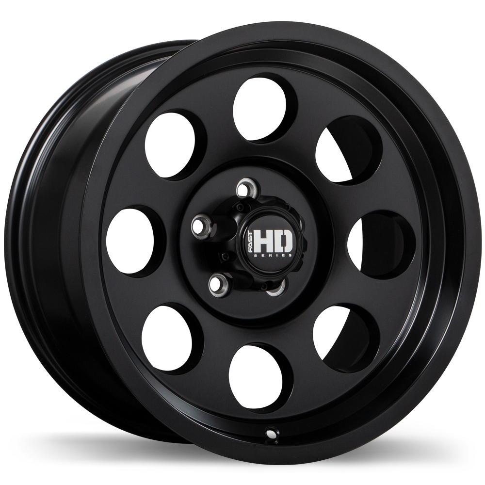 Fast HD Detour 16x8.0" 5x114.3 Satin Black