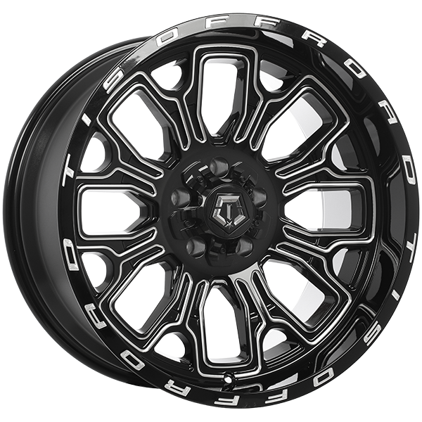TIS Wheels 560 20x10.0 20x10.0/5x139.7/5x150 Noir lustré - Rebord usiné