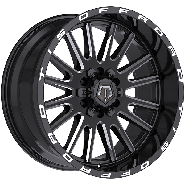 TIS Wheels 567 22x10.0 22x10.0/6x135/6x139.7 Noir lustré - Rebord usiné