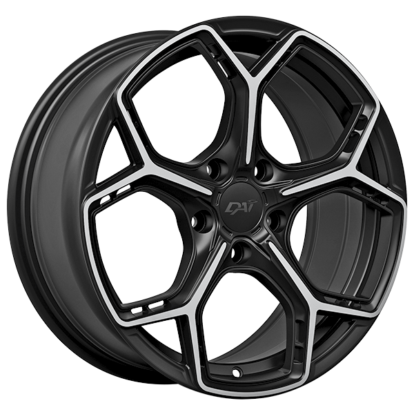 Wheels WIDOW 16x7.0 5x114.3 Noir lustré - Façade machinée