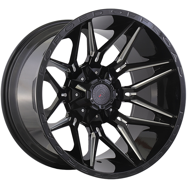 Forged Offroad XR111 20x10.0 20x10.0/6x135/6x139.7 Noir lustré - Rebord usiné