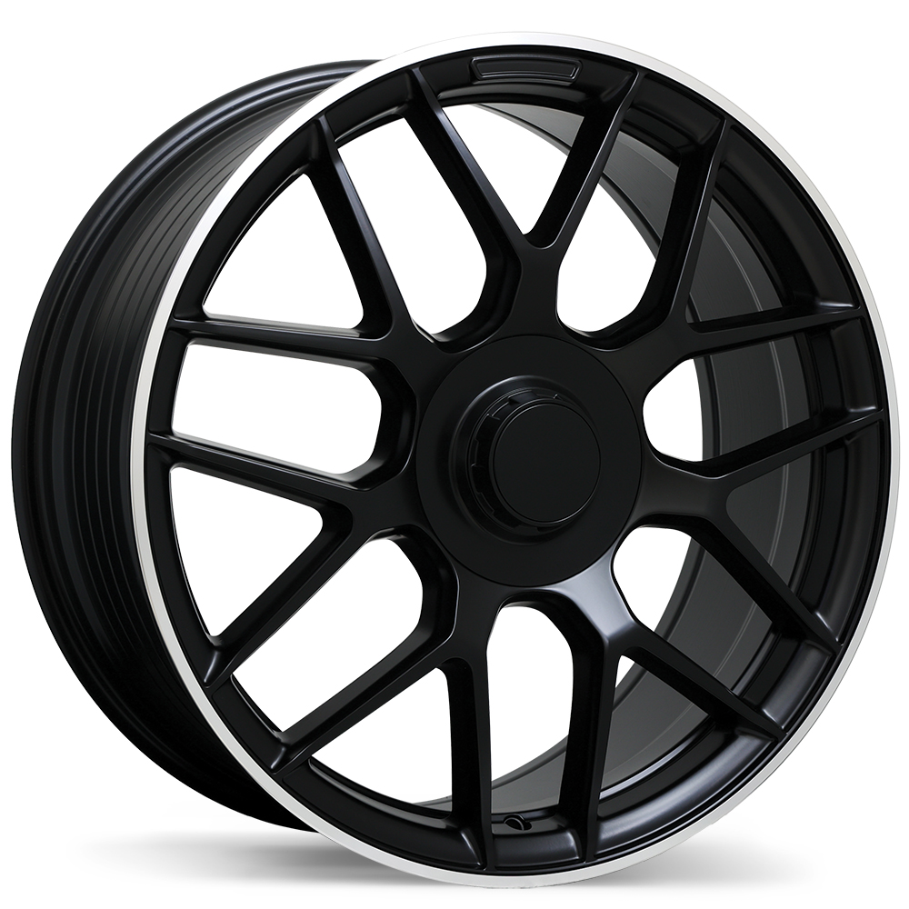 Replika R272 20x8.5" 5x112 Satin Black with Machined Lip