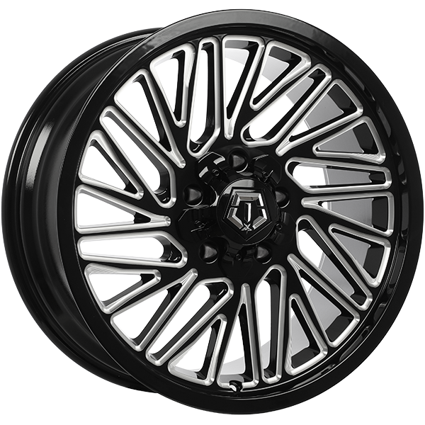 TIS Wheels 553 20x9.0 5x127/5x139.7 Noir lustré - Rebord usiné