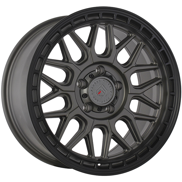 Forged Offroad XR11 18x9.0 5x127 Gris Satin - Contour noir