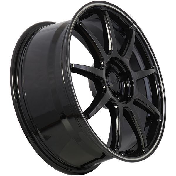 Wheels REV 15x6.0 5x114.3 Noir lustré - Contour machiné — 2
