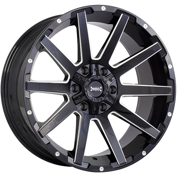 Hard SINNER 20x9.0 6x135/6x139.7 Noir lustré - Rebord usiné