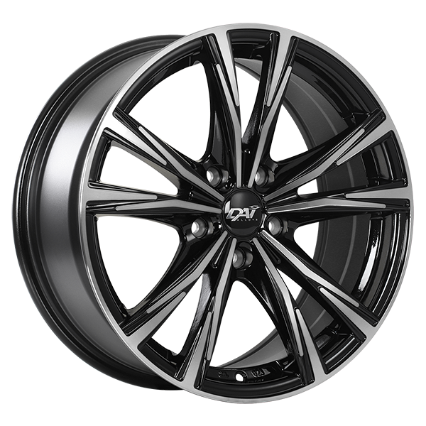 Wheels ORACLE 17x7.5 5x114.3 Noir lustré - Façade machinée