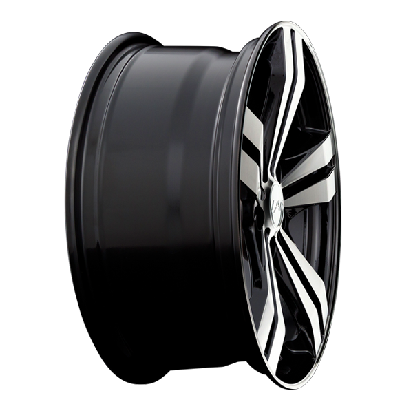 Wheels TARGET 15x6.5 4x100 Noir lustré - Façade machinée — 2