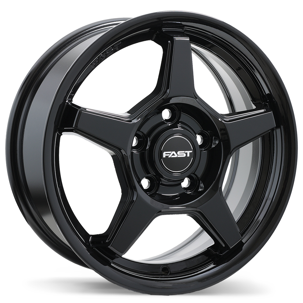 Fast Wheels Flair 15x6.0" 5x114.3 Gloss Black