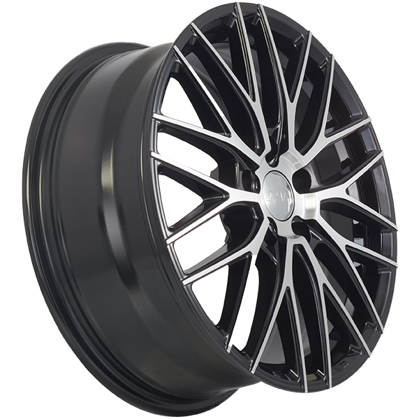 Wheels RENNSPORT 17x7.0 5x114.3 Noir lustré - Façade machinée — 2