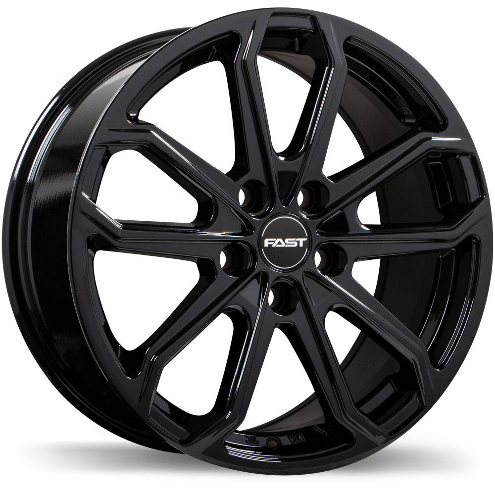 Fast Wheels Impression 17x7.5" 5x114.3 Gloss Black
