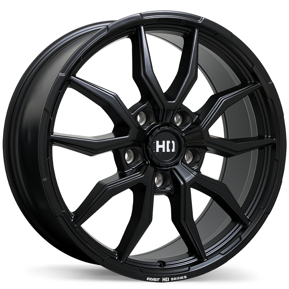 Fast HD Grit 20x9.0" 5x127 Satin Black with Milling