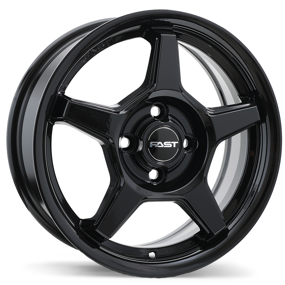 Fast Wheels Flair 15x6.0" 4x100 Gloss Black
