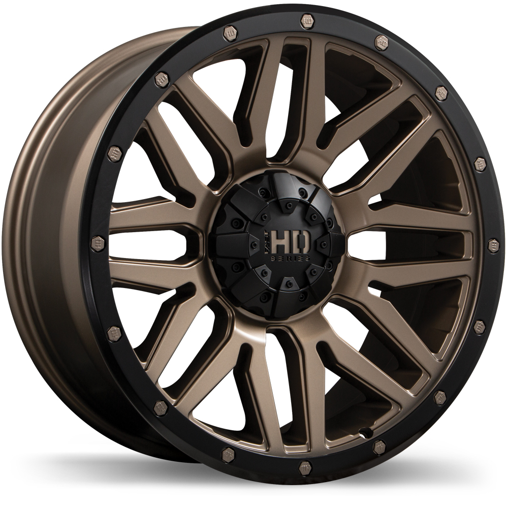 Fast HD Menace 17x8.0" 6x139.7 Satin Bronze with Black Trim