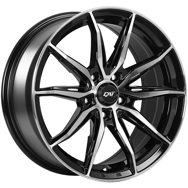 Wheels FRANTIC 15x6.5 5x114.3 Noir lustré - Façade machinée