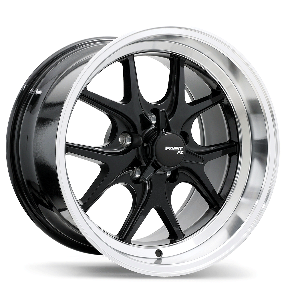 Fast Wheels FC04V 18x11.0" 5x114.3 Gloss Black with Machined Lip