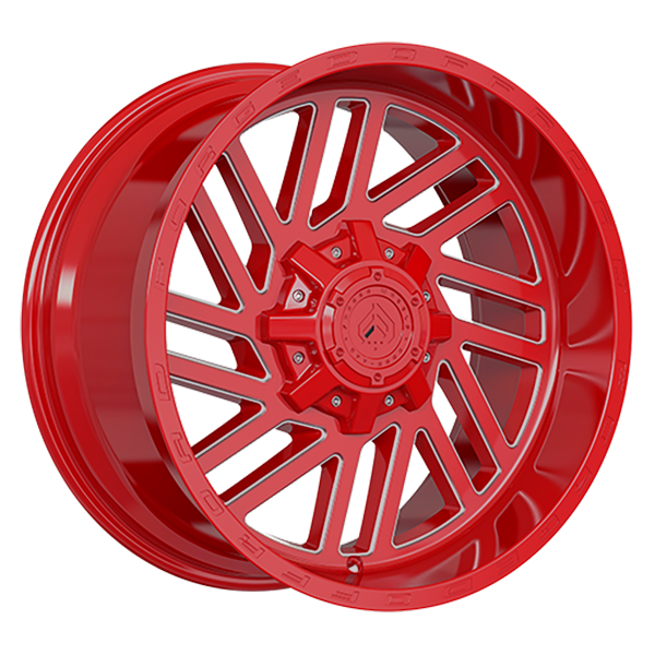 Forged Offroad XR107 20x10.0 20x10.0/6x135/6x139.7 Rouge - Rebord usiné