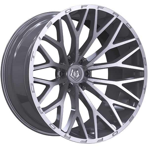 TIS Wheels 566 20x10.0 20x10.0/6x139.7 Argent - Façade brossée