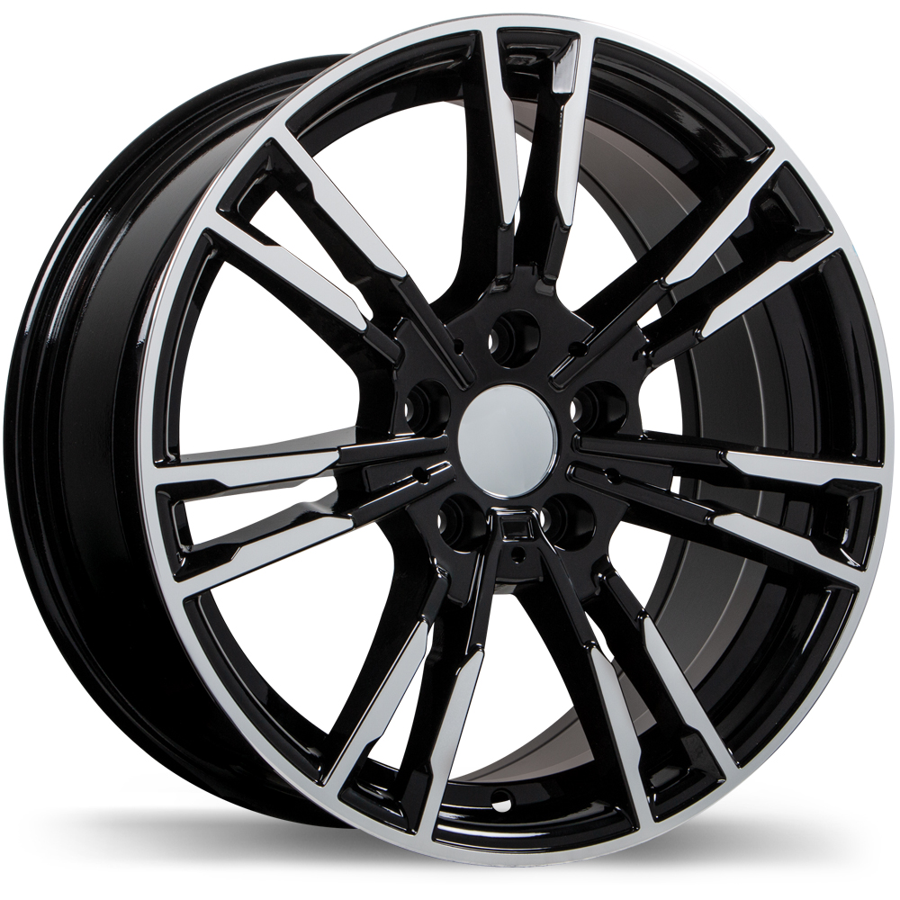 Replika R231 19x8.5" 5x112 Gloss Black with Machined Face