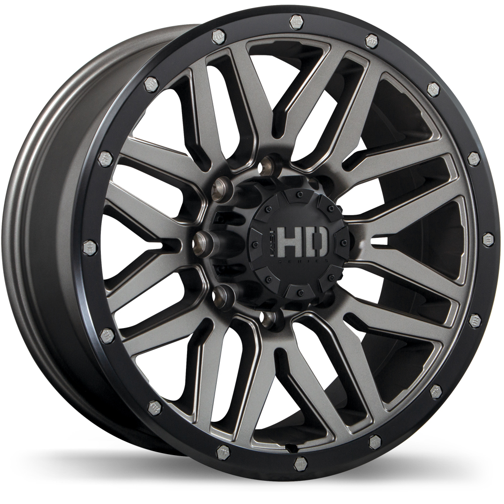 Fast HD Menace 18x9.0" 8x165.1 Satin Gunmetal with Black Trim