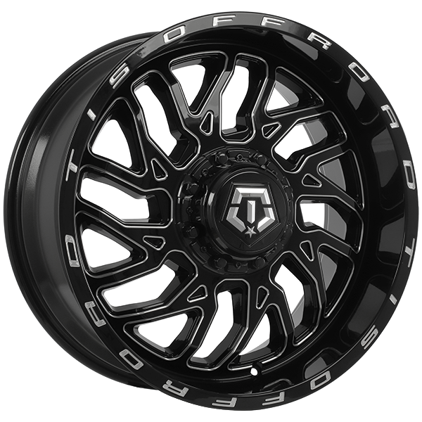 TIS Wheels 544 20x9.0 6x135/6x139.7 Noir lustré - Rebord usiné