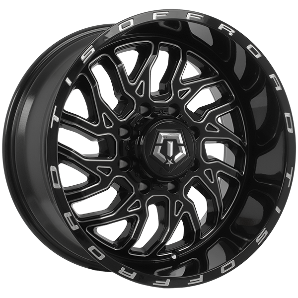 TIS Wheels 544 20x10.0 20x10.0/8x170 Noir lustré - Rebord usiné