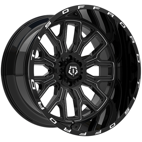 TIS Wheels 560 20x10.0 20x10.0/6x135/6x139.7 Noir lustré - Rebord usiné
