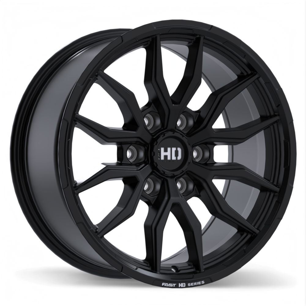 Fast HD Grit 18x8.5" 6x139.7 Satin Black with Milling