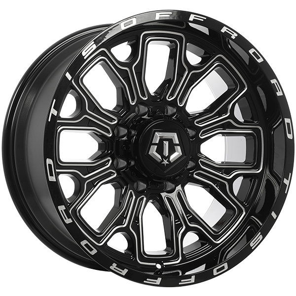TIS Wheels 560 20x10.0 20x10.0/8x170 Noir lustré - Rebord usiné