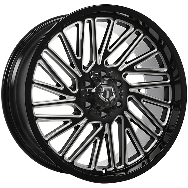 TIS Wheels 553 22x10.0 22x10.0/6x135/6x139.7 Noir lustré - Rebord usiné