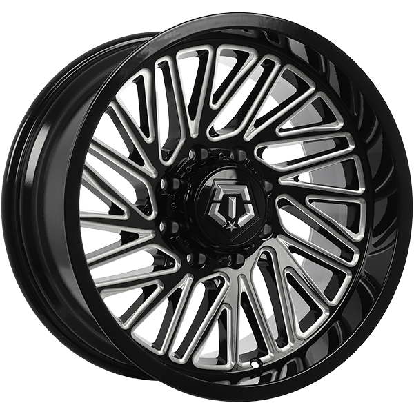 TIS Wheels 553 20x10.0 20x10.0/8x165.1 Noir lustré - Rebord usiné