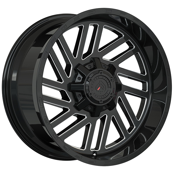 Forged Offroad XR107 20x10.0 20x10.0/5x139.7 Noir lustré - Rebord usiné