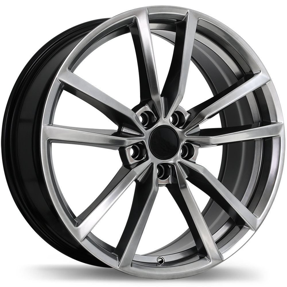 Replika R195 18x8.0" 5x112 Dark Hyper Silver