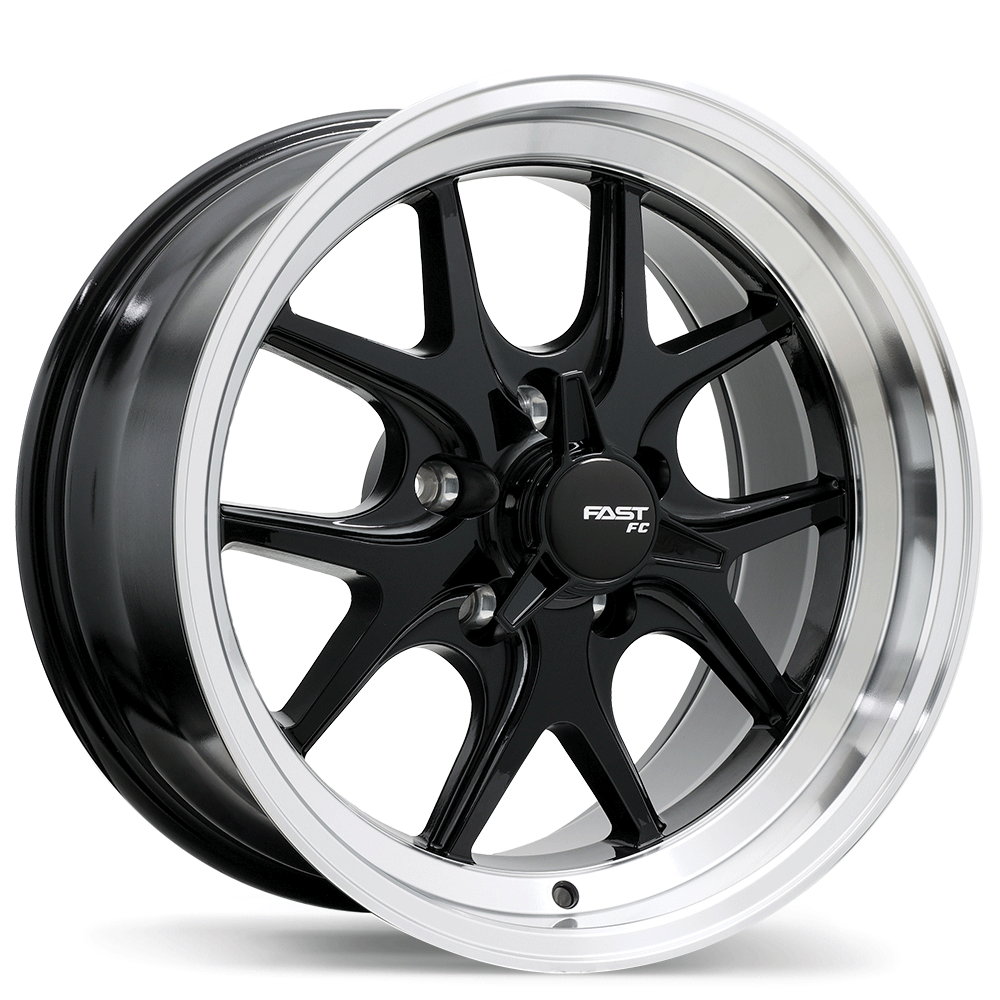 Fast Wheels FC04V 18x9.0" 5x114.3 Gloss Black with Machined Lip